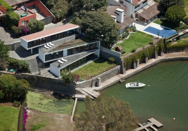 casa diaz moderný dom z vtáčej perspektívy casa-diaz-moderný dom-vtáčí pohľad