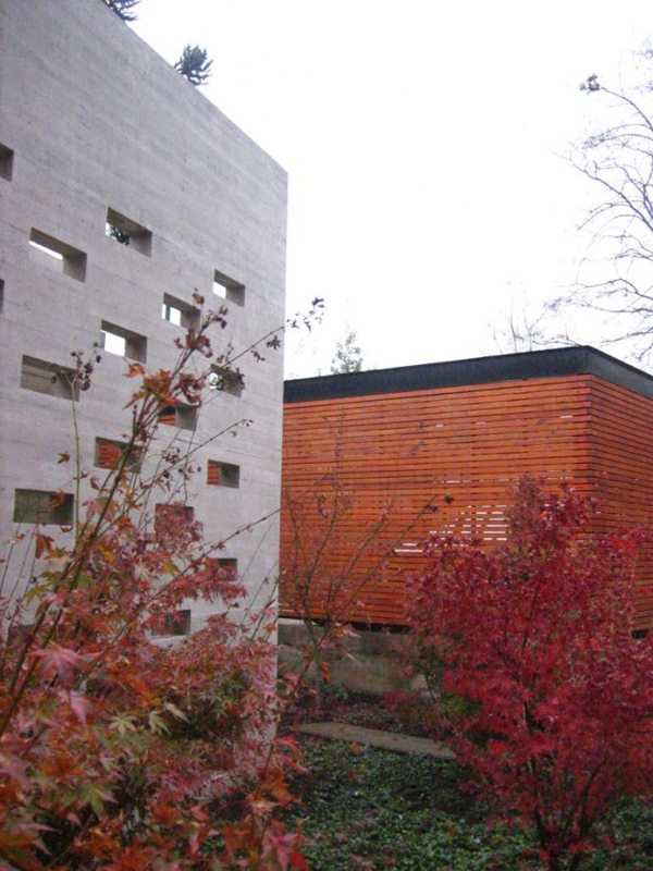 moderný dom lesná záhrada