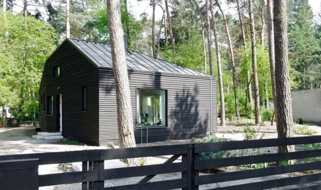 moderný lesný dom potsdamská fasáda matná čierna moderný-waldhaus-potsdam-fasáda-matný-čierny