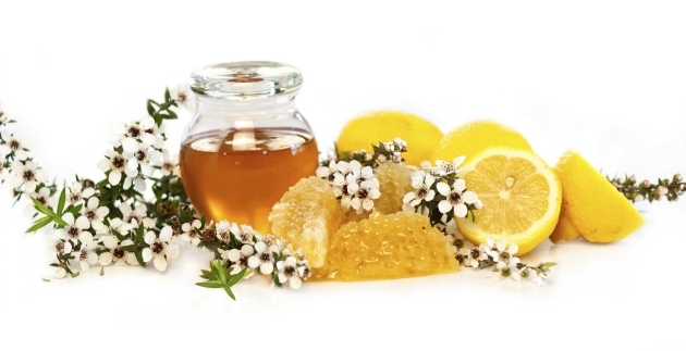 medovo-citrónový peeling-telo-urob si sám