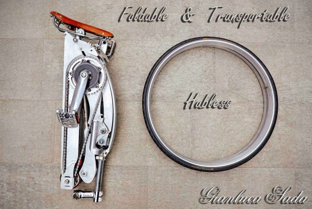 Pneumatiky sú bez lúčov návrhár skladania-porovnávania bicyklov