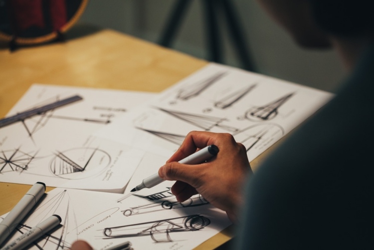 Dáždnikový koncept financovaný spoločnosťou Kickstarter Dáždnikový dizajn origami-justin-nagelberg