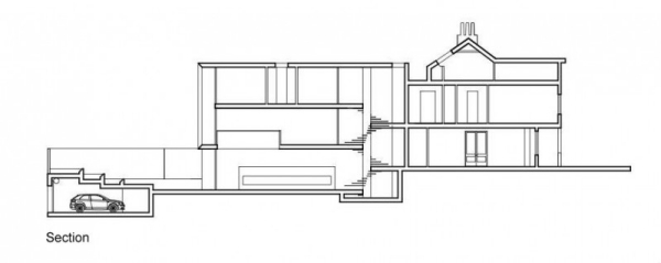 prerobený mestský dom v Sydney v starom a modernom pôdoryse