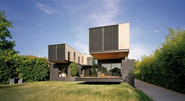 Živé ploty architektúry na terase Jackson Clements Burrows Živé ploty na záhradu Jackson Clements Burrows