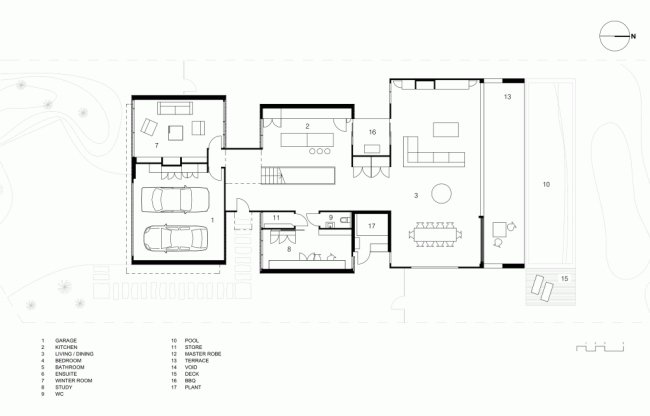 Solid house australia prízemný náčrt robustný solídny dom v Austrálii, pôdorys