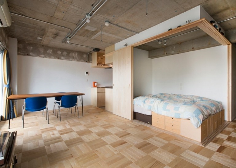 skrytá posteľ-nápady-obývačka