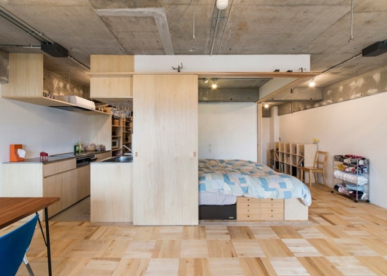 Kuchynský kút-obývacia izba-spálňa