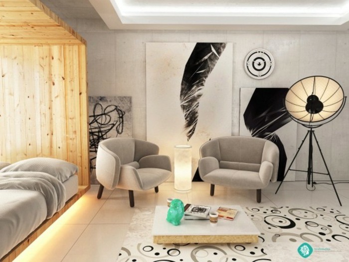 2-mäkko čalúnený nábytok-abstraktné-nástenné-umenie