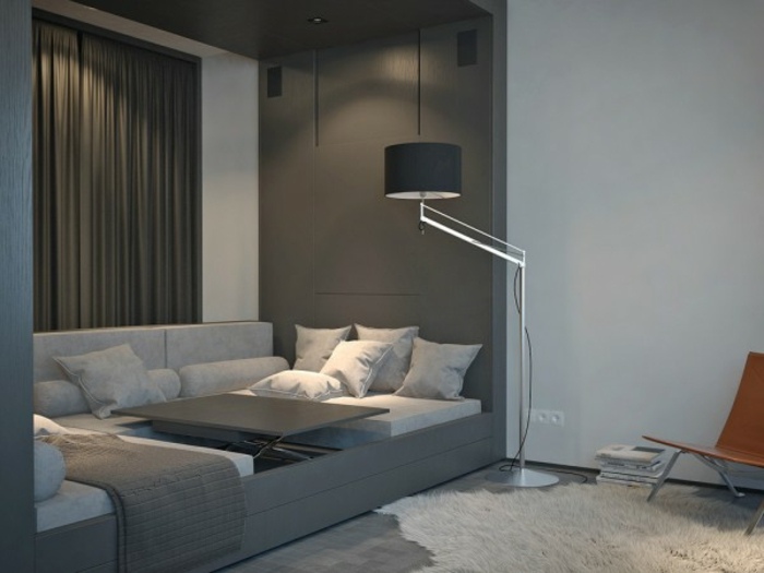 sivé odtiene-spálňa-bývanie