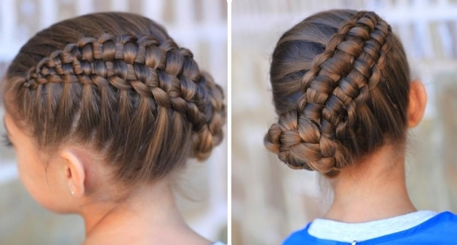 Vytvorte si vlastné updo s pleteným vrkočom - pokyny na obrázkoch Updo-with-copánky-návody-obrázky-nápady na účesy
