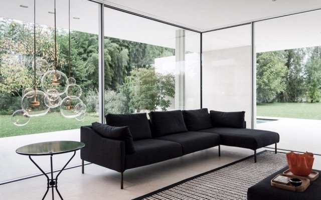 dizajnérska lampa ručne fúkaná-sklo-mydlové bubliny-obývačka