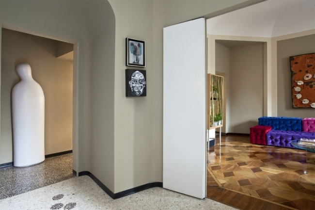 bytové zariadenie milan Biancamaria eklektický mix štýlov interiérový dizajn bytu milán Biancamaria mix štýlov