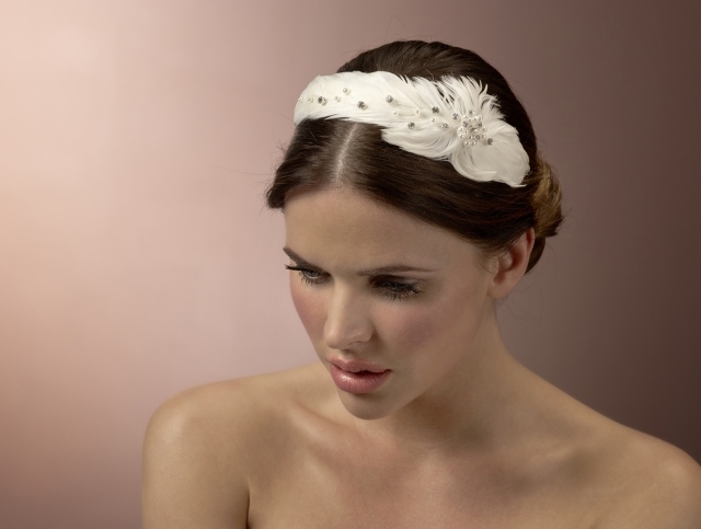 Diadémová gumička do vlasov svadobný účes