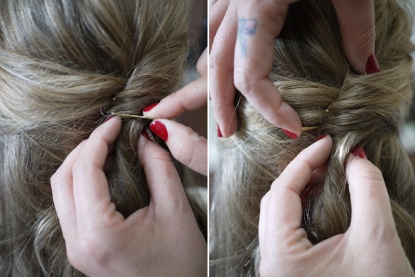 S pletením pomôže bobby pin vrkoč-účes-fix-spona-drdol-vlasy
