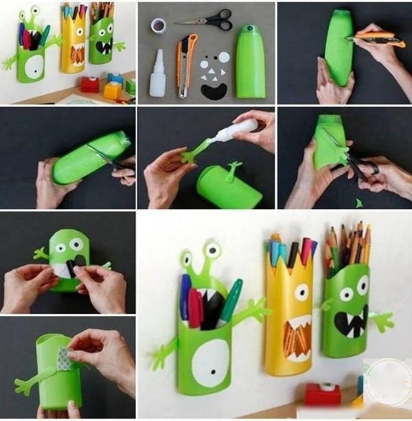 ako-previesť-šampónové-fľaše-na-monštrum-ceruzkové kontajnery