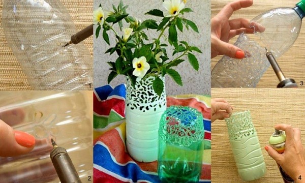 DIY-krásna-vlastnoručne vyrobená-váza-nápad