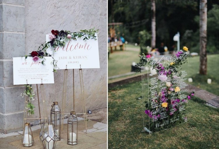 Dekorácia na plátne oženiť sa s lampášmi, ružami, sklom