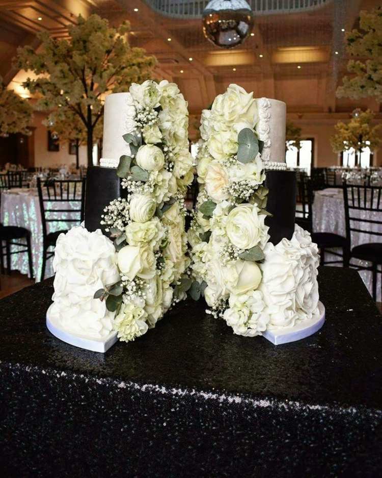 Návrhy a obrázky na neobvyklé torty na svadobnú oslavu