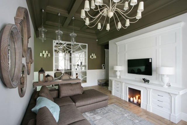 malé zariadenie obývačky v klasickom modernom štýle obývacia izba-malý nábytok-klasický-moderný štýl