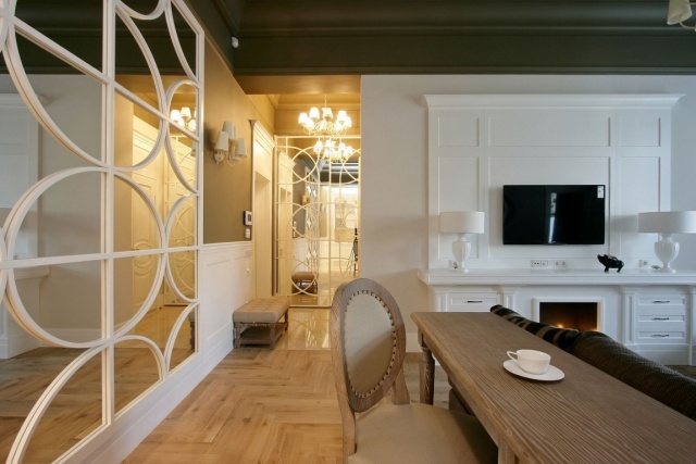 Klasické moderné zrkadlo opticky zväčšuje bytové zariadenie Myšlienky bytového zariadenia klasicky-moderne-zrkadlo-opticky-zväčšiť