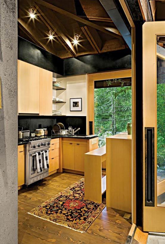 moderná chata - malý dvorný dom - kuchyňa