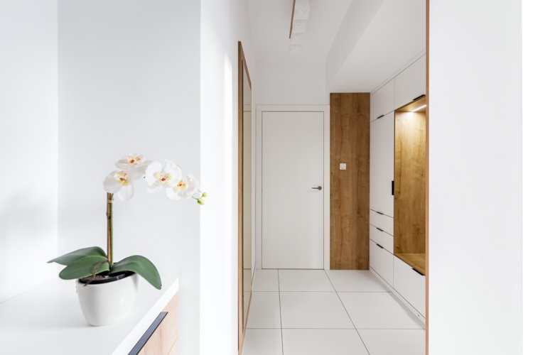 Komoda na chodbu ponúka priestor na ozdobu a úložný priestor na topánky