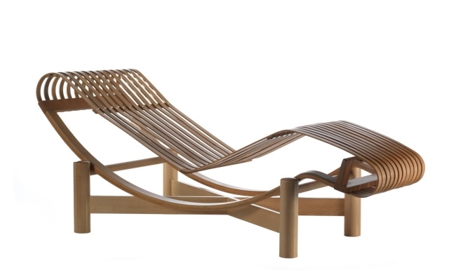 ležadlový dizajn, bambusový rám z kassiny bambusový drevený rám z leňošky cassina