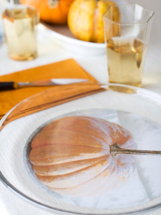 tanierová podložka jesenná dekorácia pre párty dizajn