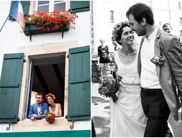 šťastný-nevesta-ženích-ulice-obrázok