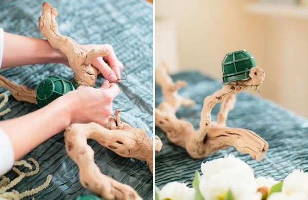 Príprava pomôcok na ozdobu drevo-kutilstvo-nápad-stôl-dekorácia-urob si sám