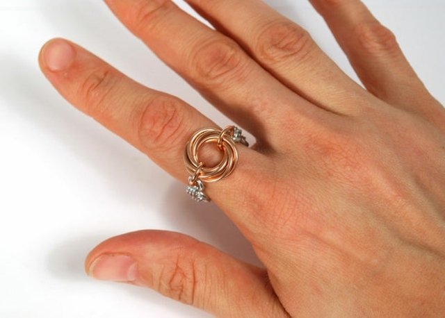 DIY prsteň sami urobíte medené krútenie