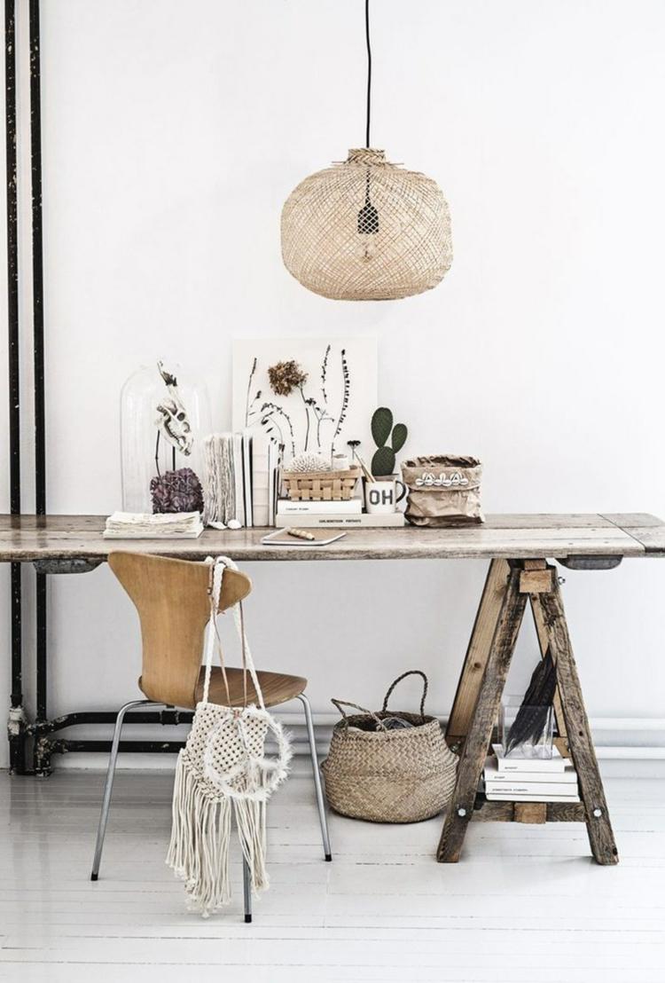 stôl-stavať-drevo-kozlíček-nápad-rustikálny dizajn