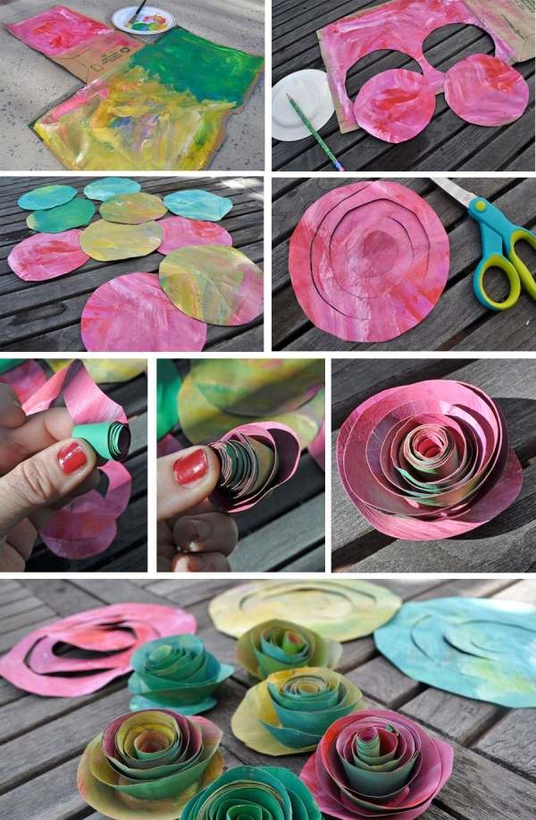 kroky-papierove ruze-vyrobte si sami