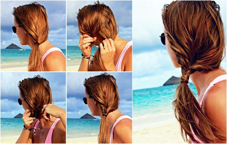 nápady na styling jednoduché plážové účesy urobte to sami pokyny