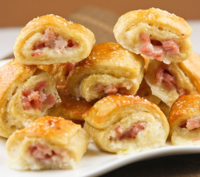 Predkrmované praclíky plnené šunkou a syrom - chutné ako predjedlo Preclík-predjedlá-šunka-syr-chutné-predjedlá-recepty-jednoduché