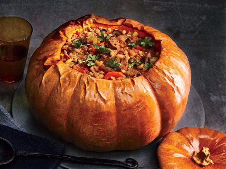 ľahké-zdravé-jesenné recepty-vysypané-pečené-tekvice