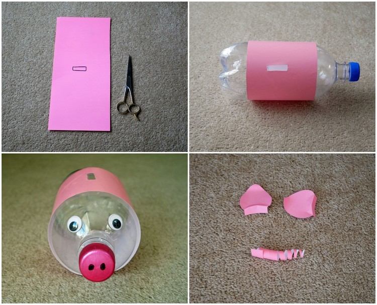 Návod na výrobu upcyklovaných prasiatok s deťmi