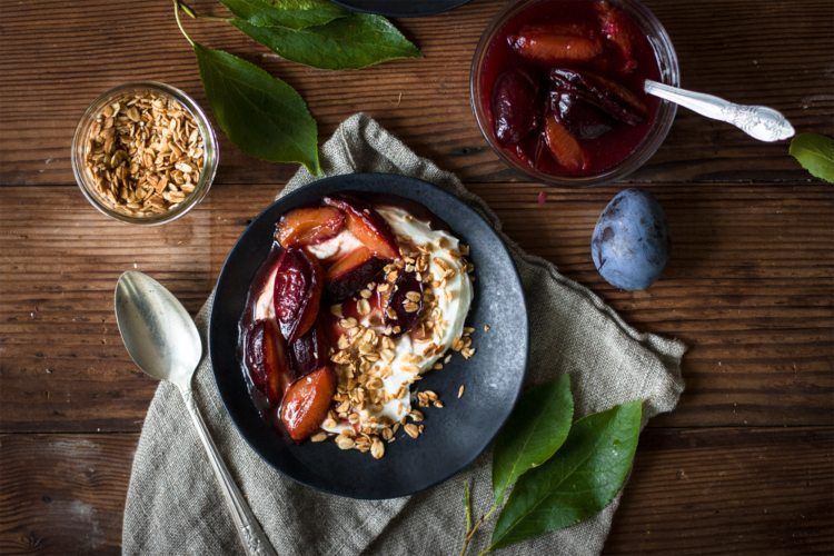 Recept na taliansky slivkový kompót na raňajky