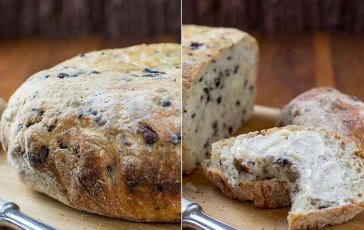 Olivový chlieb s parmezánom z pomalého hrnca - ľahký recept pre začiatočníkov