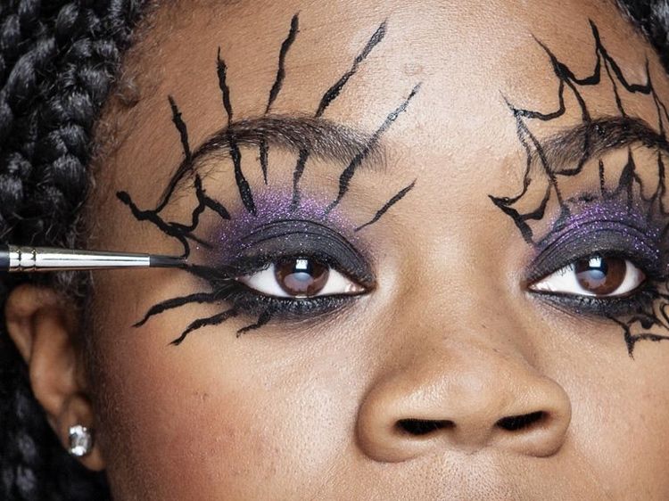 halloweenske líčenie žien - návod