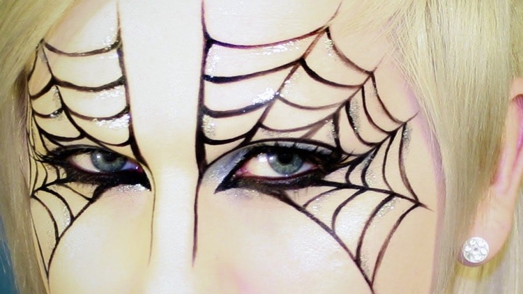 Pavučina make -up pre poklesnuté viečka