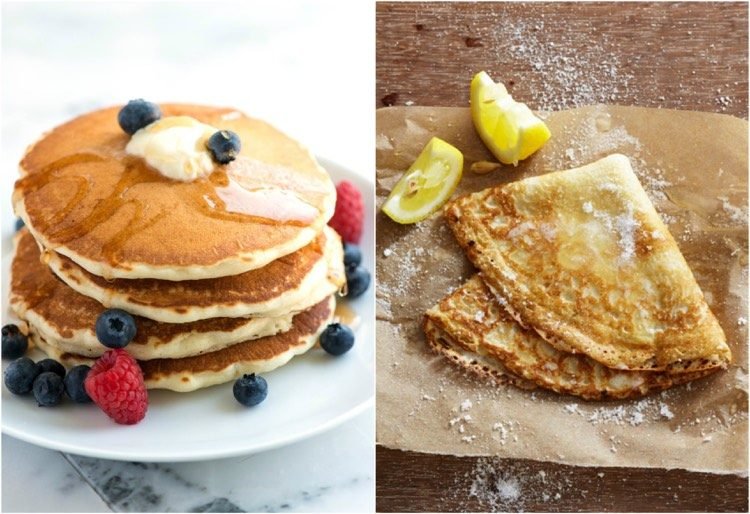 Recept na palacinky sa líšil-tenký-hrubý