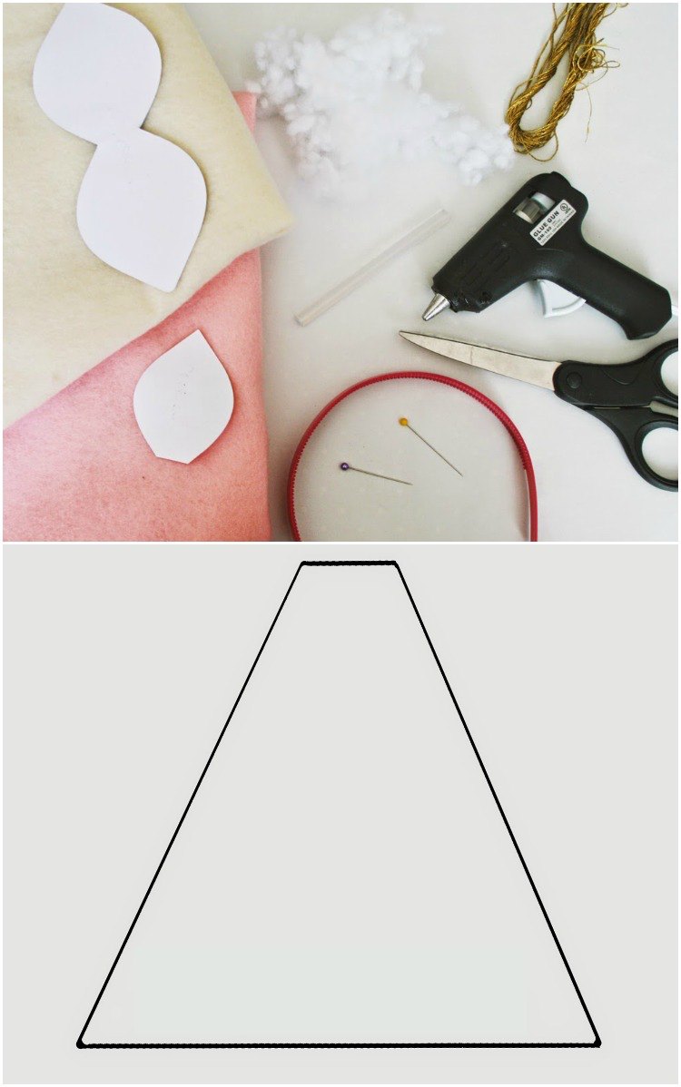 jednorožec-kostým-dámy-čelenka-urob si sám-materiály-šablóna