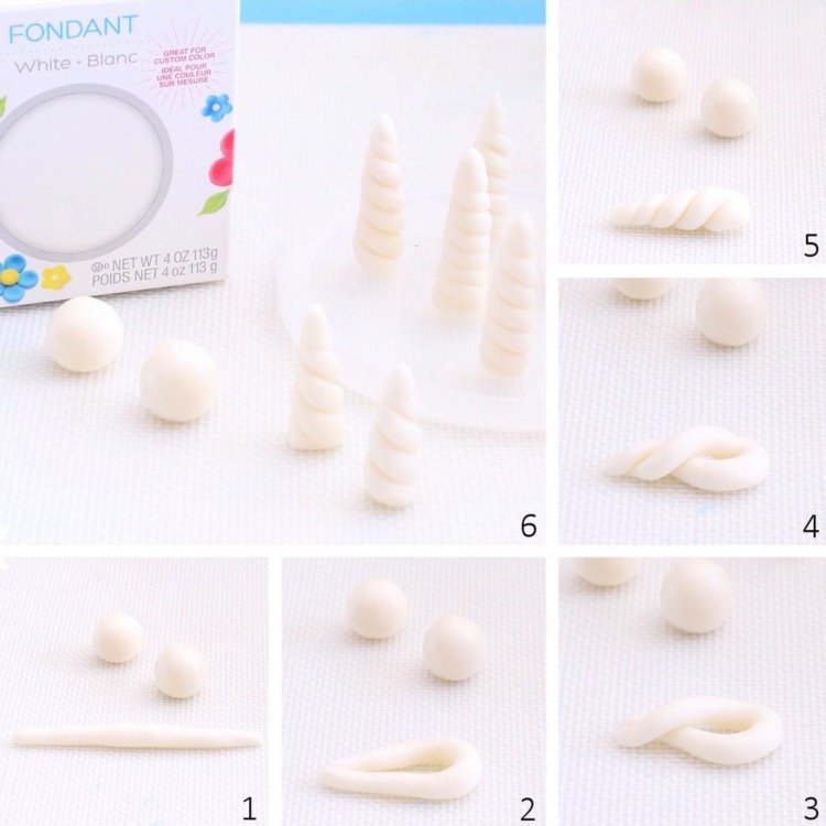 Návod, ako si vyrobiť muffiny z jednorožca vlastnoručne na dekoráciu