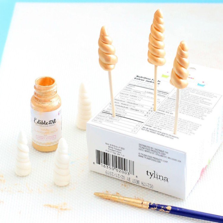 muffiny s jednorožcom fondán na jednorožec urobte sami