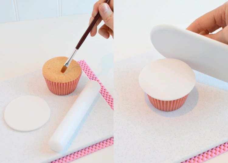 návod na poťahovanie fondánov na muffiny jednorožec krok za krokom