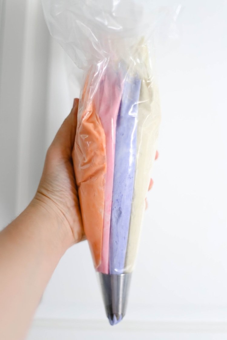 jednorožec muffiny glazúra dekorácia dúha