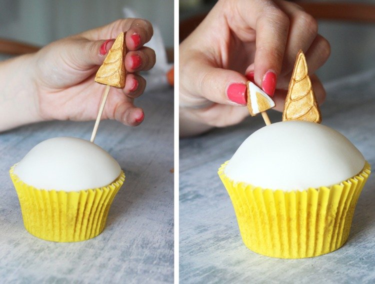 Vyrobte si jednorožcové muffiny, ktoré zalejte fondantom