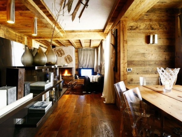 Jedáleň, kuchyňa, nápady na výzdobu vo vidieckom štýle