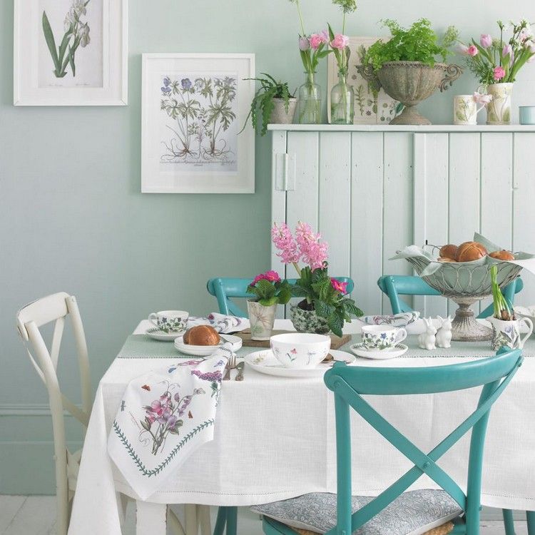 dekor jedáleň botanika vzhľad stena umenie jarné kvety deco